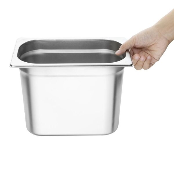 GN-Bak | RVS | 1/4 GN | Hoogte 200mm | 265x162x200(h)mm