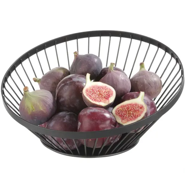 Fruitkorf | Metaal | Zwart | Ø280x130(h)mm