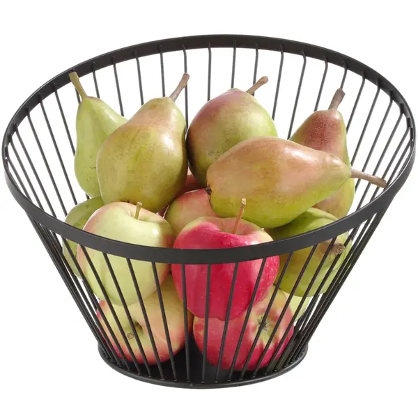 Fruitkorf | Metaal | Zwart | Ø300x205(h)mm