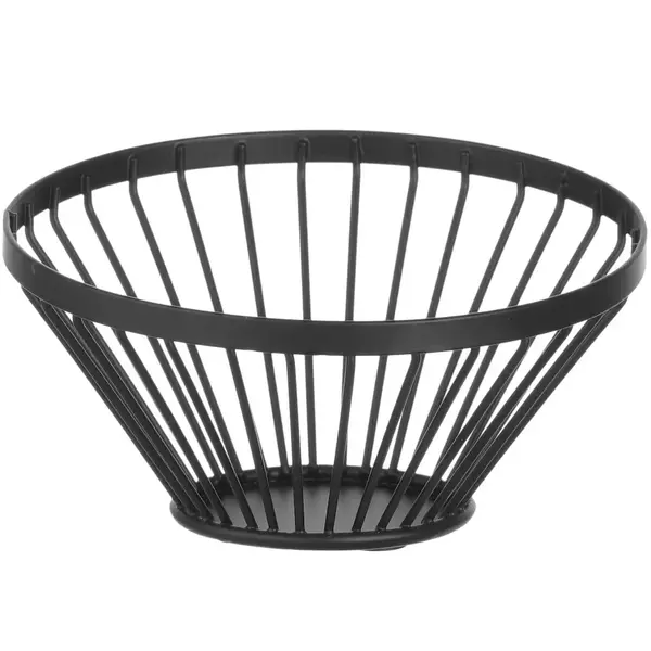 Fruitkorf | Metaal | Zwart | Ø150x80(h)mm