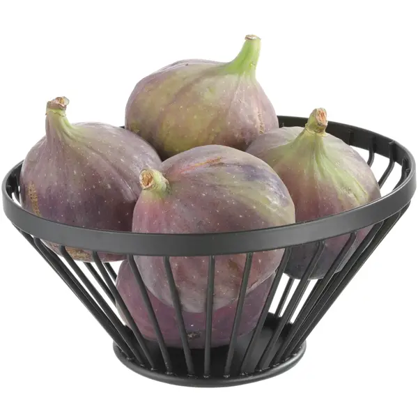 Fruitkorf | Metaal | Zwart | Ø150x80(h)mm