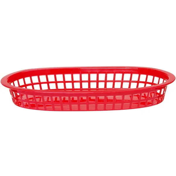 Serveermanden | Kunststof | Rood | 6 Stuks | 275x175x38(h)mm