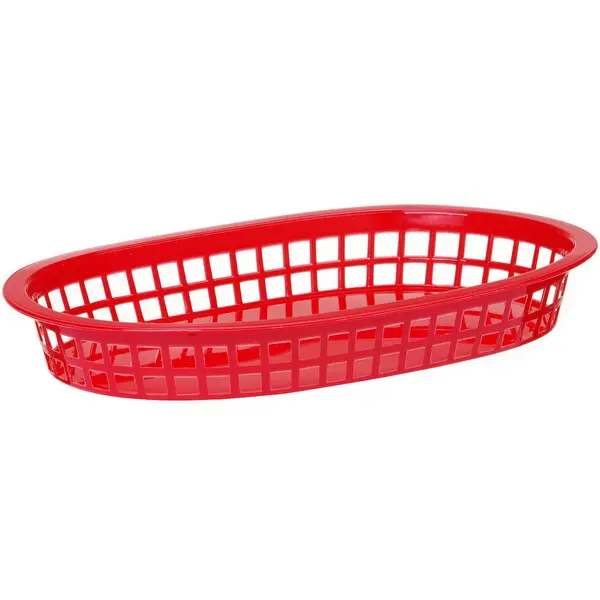 Serveermanden | Kunststof | Rood | 6 Stuks | 275x175x38(h)mm