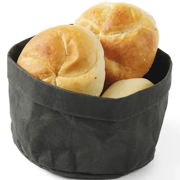 Broodzak | Kraftpapier | Zwart | 170x170x150(h)mm