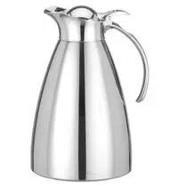 Fine Dine Thermoskan | RVS | 1.5L | Dubbelwandig | Klapdeksel (Rubber Afdichting) | Ø136x258(h)mm 