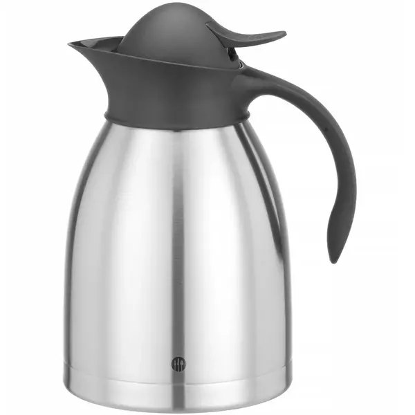 Thermoskan | RVS/Kunststof | 1.5L | Dubbelwandig | Drukknopsluiting | Ø145x230(h)mm