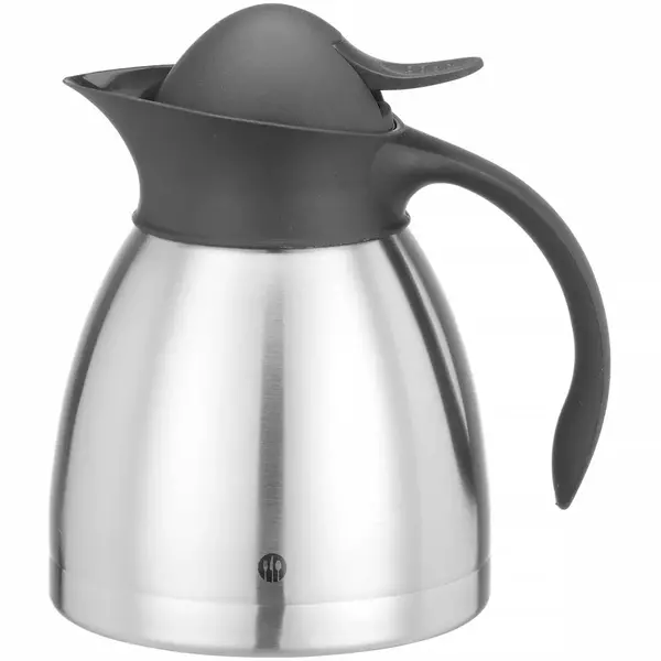 Thermoskan | RVS/Kunststof | 1L | Dubbelwandig | Drukknopsluiting | Ø145x205(h)mm