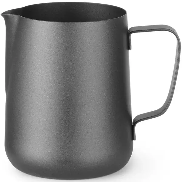 Melkkan | RVS | Zwart | 0.6L | Ø90x112(h)mm