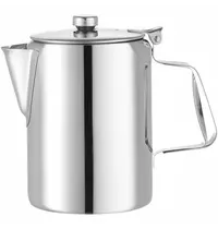 HENDI Koffie-/Theekan | RVS | 0.6L | Met Deksel | Ø97x142(h)mm