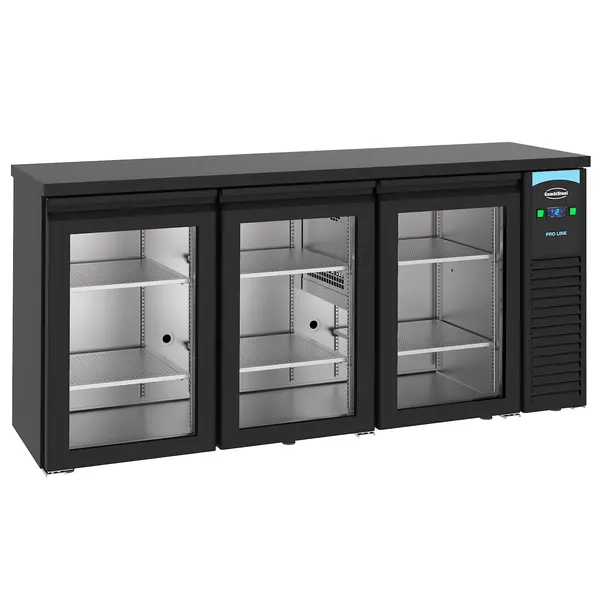 Barkoelkast | PRO LINE | 500L | Zwart | -2°C/+8°C | Geforceerd | Draaideuren | 1940x550x950(h)mm