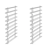 SMEG Geleiderframeset | ALFA | 10 Niveaus (1/1 GN) 