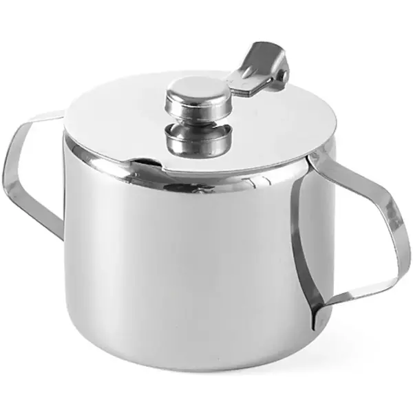 Suikerpot | RVS | 0.3L | Met Deksel | Ø85x80(h)mm