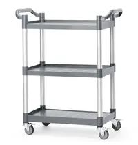AmerBox Serveerwagen | Kunststof | 3 Niveaus (625x400) | Wielen (Geremd) | 800x420x945(h)mm 