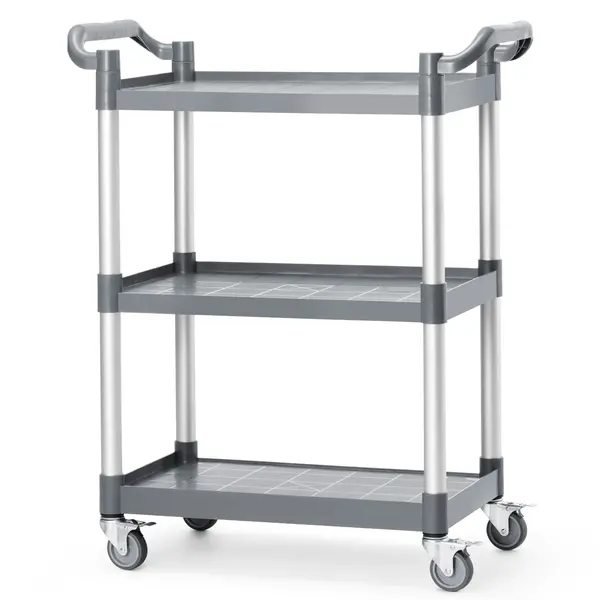 Serveerwagen | Kunststof | 3 Niveaus (625x400) | Wielen (Geremd) | 800x420x945(h)mm