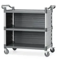 AmerBox Serveerwagen | Kunststof | 3 Niveaus (842x486) | Wielen (Geremd) | 1010x500x960(h)mm 