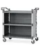AmerBox Serveerwagen | Kunststof | 3 Niveaus (842x486) | Wielen (Geremd) | 1010x500x960(h)mm 