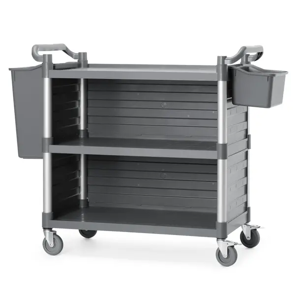 Serveerwagen | Kunststof | 3 Niveaus (842x486) | Wielen (Geremd) | 1010x500x960(h)mm