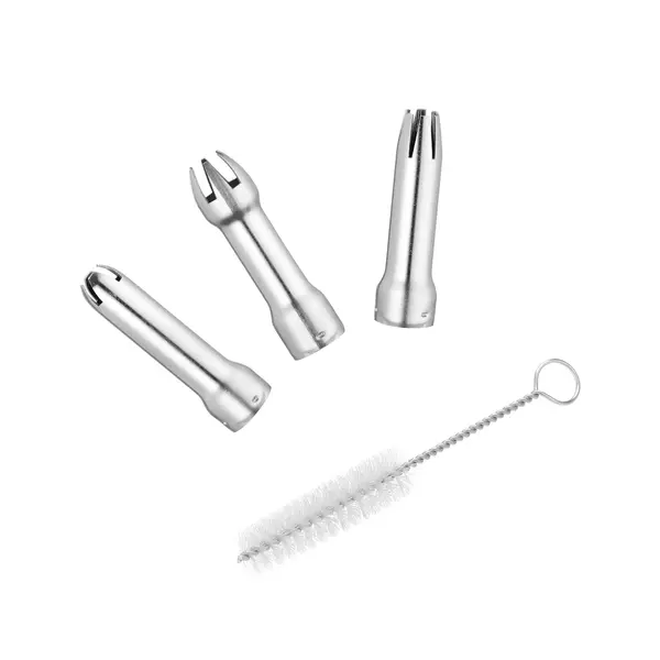 Slagroomapparaat | THERMO WHIPPER | RVS | 0.5L | 3 Spuitmonden | Dubbelwandig | Ø95x275(h)mm