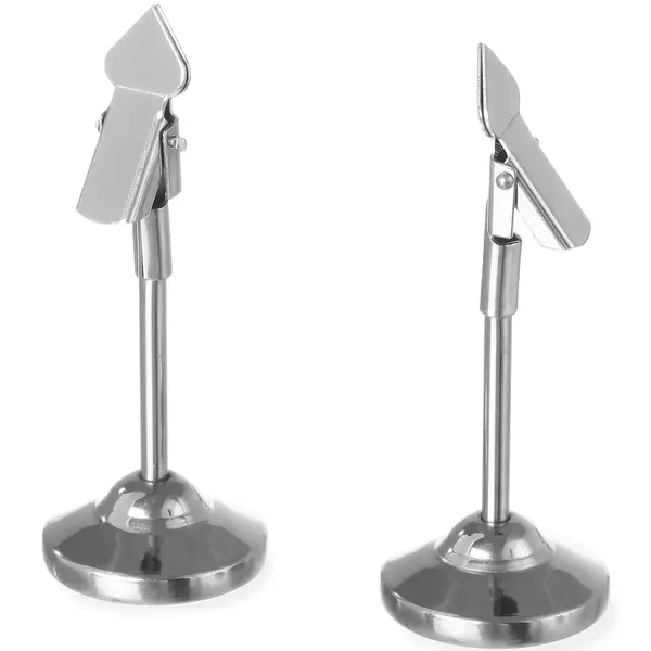 Menukaartstandaards | RVS | Met Clip | 2 Stuks | Ø40x104(h)mm