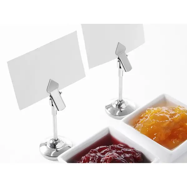 Menukaartstandaards | RVS | Met Clip | 2 Stuks | Ø40x104(h)mm