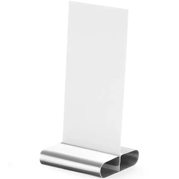 Menukaartstandaards | RVS | 6 Stuks | 80x77x18(h)mm