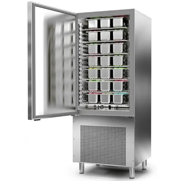 Blastchiller | FASTER-e 15 | 15 Niveaus (EN/GN) | 40kg Koelen / 15kg Vriezen | 2.62kW (400V) | 790x807x1970(h)mm