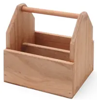 HENDI Tafelcaddy | Hout | 2 Vakken | 190x160x200(h)mm