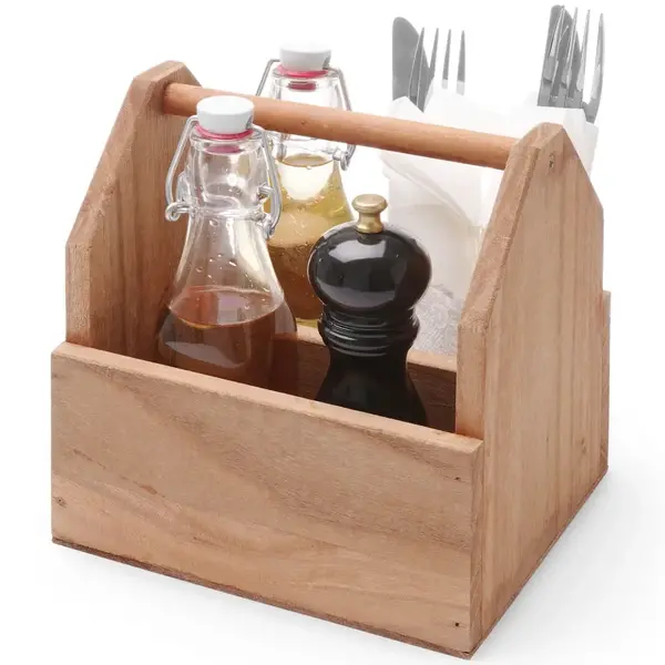Tafelcaddy | Hout | 2 Vakken | 190x160x200(h)mm