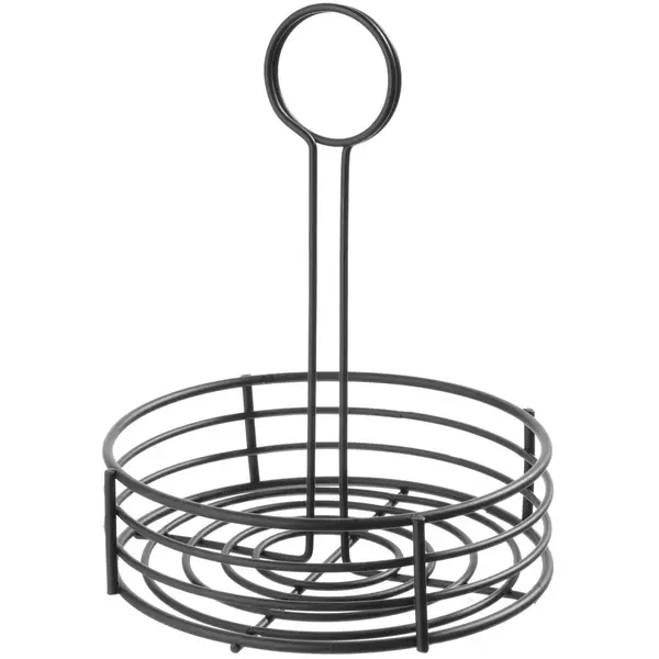 Menage | Metaal | Zwart | Rond | Ø165x215(h)mm