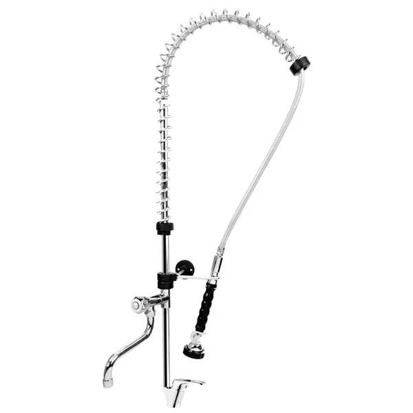 Voorspoeldouche | SilverLine | Handdouche + Middenuitloop | Mengkraan | 1-Gats | 1140(h)mm