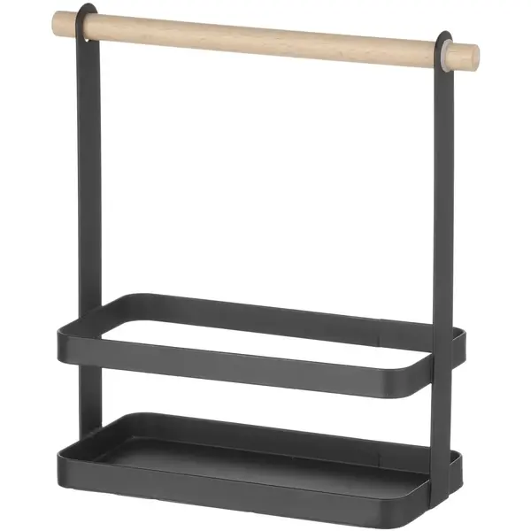 Menage | Metaal/Hout | Zwart | 230x100x240(h)mm