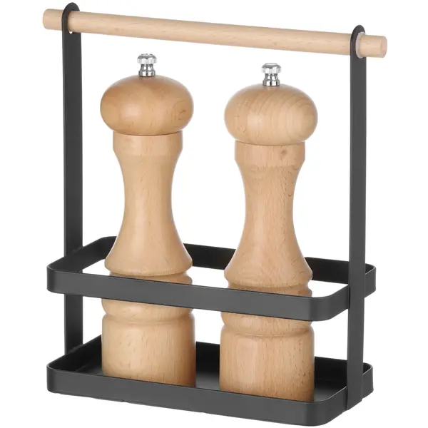 Menage | Metaal/Hout | Zwart | 230x100x240(h)mm