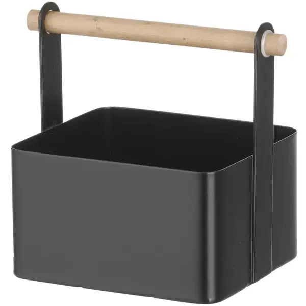 Menage | Metaal/Hout | Zwart | 170x130x160(h)mm