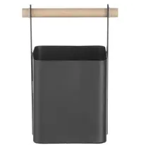 HENDI Bestekbak | Metaal/Hout | Zwart | 140x105x190(h)mm 