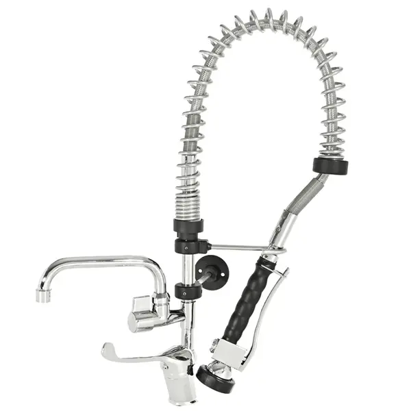 Voorspoeldouche | SilverLine | Handdouche + Middenuitloop | Mengkraan | 1-Gats | 700(h)mm