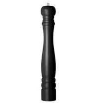 HENDI Pepermolen | RVS/Rubberhout | Zwart | Ø65x415(h)mm