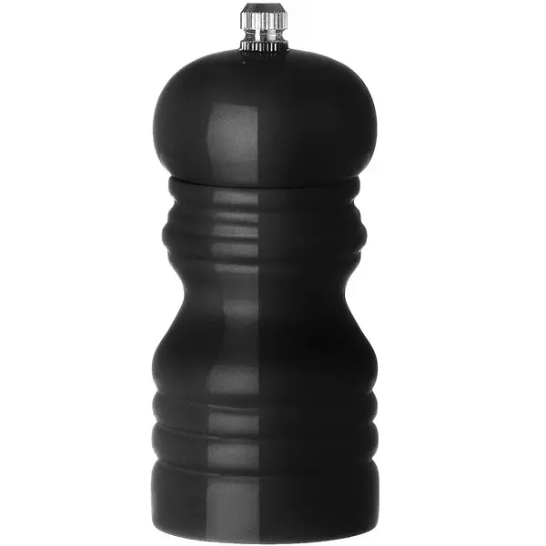 Pepermolen | RVS/Rubberhout | Zwart | Ø50x113(h)mm