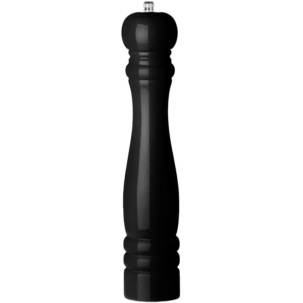 Pepermolen | RVS/Rubberhout | Zwart | Ø60x315(h)mm