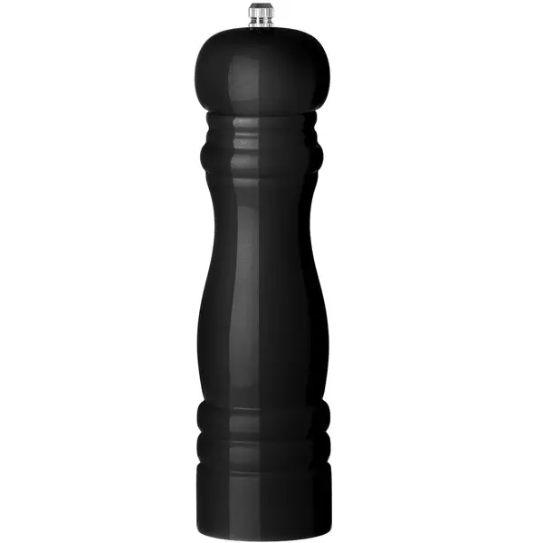 Pepermolen | RVS/Rubberhout | Zwart | Ø55x215(h)mm