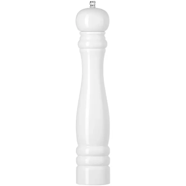 Zoutmolen | Rubberhout | Wit | Ø60x315(h)mm