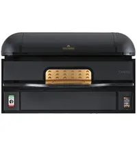 Italforni Pizzaoven | CARUSO | Elektrisch | 4x Ø35cm | 0°C/530°C | 10.5kW (400V) | Touchscreen | Incl. Afzuigkap | 1100x1190x900(h)mm