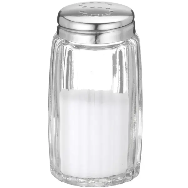 Peper-/Zoutstrooiers | RVS/Glas | 2 Stuks | Ø40x70(h)mm