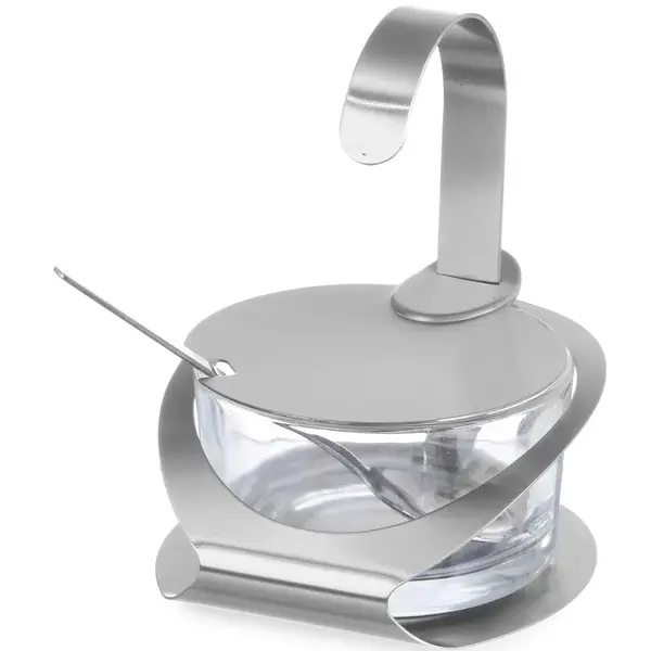 Kaas-/Suikerbakje | RVS/Glas | Ø130x90(h)mm