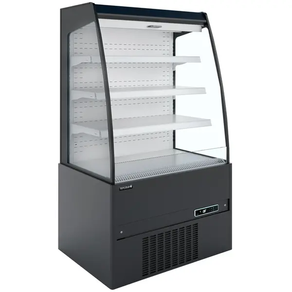 Wandkoeling | CRONUS | Zwart/Wit | -1°C/+7°C | Geforceerd | Open | Intern Nachtgordijn | 866x665x1500(h)mm
