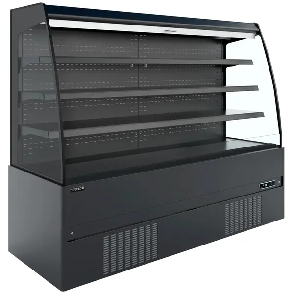 Wandkoeling | CRONUS | Zwart | -1°C/+7°C | Geforceerd | Open | Intern Nachtgordijn | 1935x665x1500(h)mm