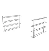 SMEG Geleiderframeset | ALFA | 4 Niveaus (1/1 GN) 