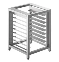 SMEG Onderstel | ALFA | RVS | 8 Niveaus (435x320) | Optioneel Wielen | 600x600x900(h)mm