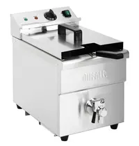 Buffalo Inductiefriteuse | Elektrisch | 7.5L | 60°C/190°C | 3kW (230V) | Aftapkraan | 290x440x415(h)mm
