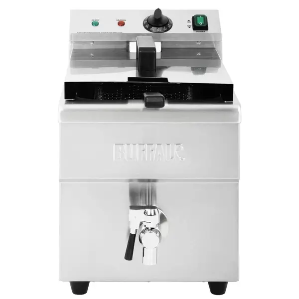 Inductiefriteuse | Elektrisch | 7.5L | 60°C/190°C | 3kW (230V) | Aftapkraan | 290x440x415(h)mm