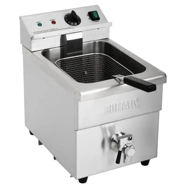 Inductiefriteuse | Elektrisch | 7.5L | 60°C/190°C | 3kW (230V) | Aftapkraan | 290x440x415(h)mm